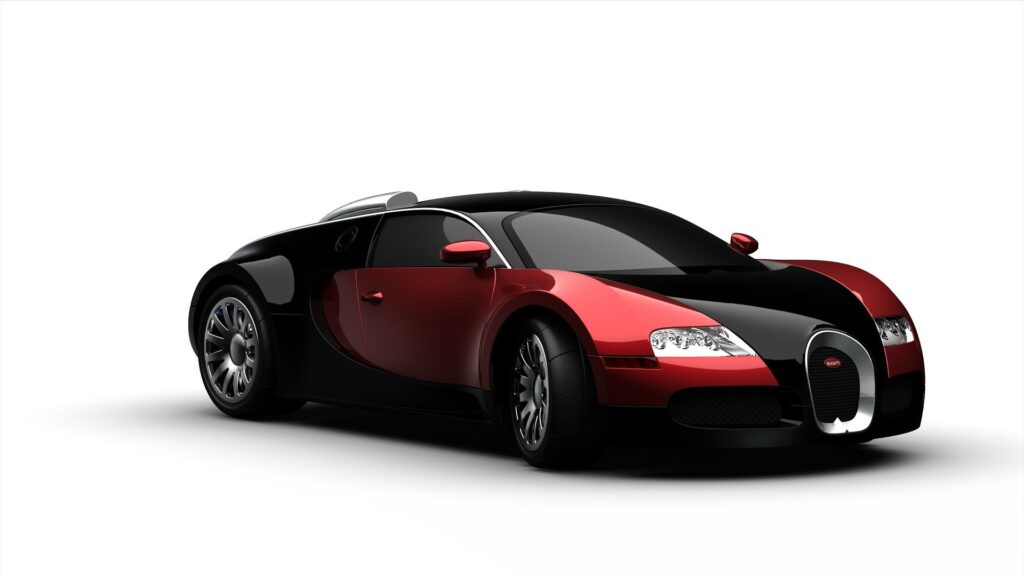 red and black color lhd car